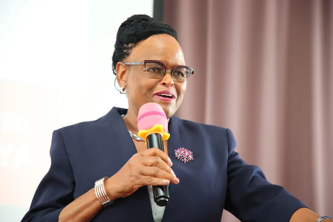Chief Justice Martha Koome, during the National Conference on Technology Facilitated Gender Based Violence held in Nairobi on December 9,2024